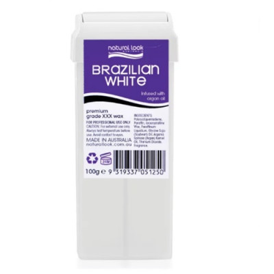 Natural Look Liquid Wax Cartridge - Brazilian White 100g